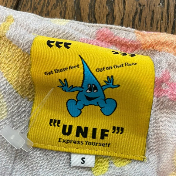 Unif Floral Button Up Dress Size Small B14 - Picture 5 of 5